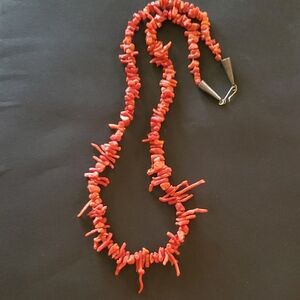 Vintage Red Coral Necklace